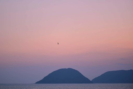 手島の夕暮れ